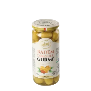 Alan Zeytin Badem Dolgulu Yeşil Zeytin Cam Kavanoz 265 GR