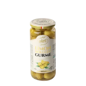 Alan Zeytin Limon Dolgulu Yeşil Zeytin Cam Kavanoz 265 GR