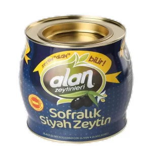 Alan Zeytin Gemlik Siyah Zeytin 201-230 Teneke 2 KG