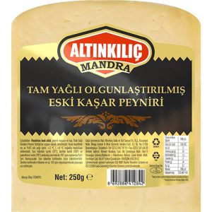 Altınkılıç Tam Yağlı Olgunlaştırılmış Mandra Eski Kaşar Peyniri 250 gr