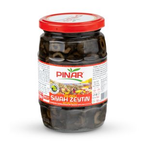 Güngör Zeytin Pınar Dilimli Siyah Zeytin Cam 350 Gr