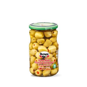 İkram Zeytin Yeşil Zeytin Biberli 400 Gr Cam
