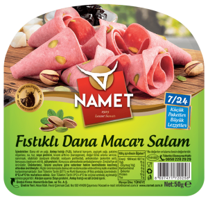 Namet 7/24 Fıstıklı Dana Macar Salam